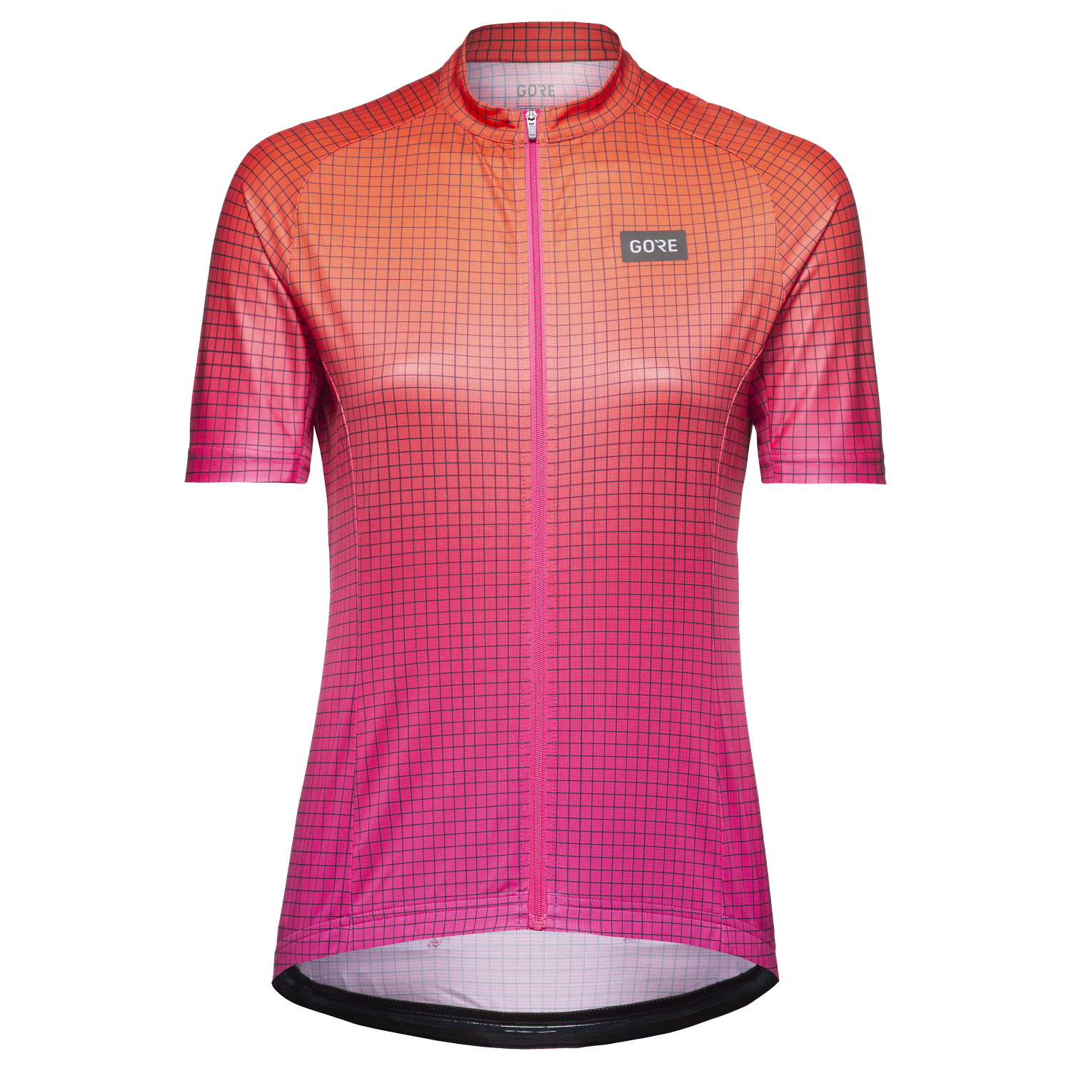 GOREWEAR Grid Fade Cycling Jersey Women's in Process Pink/Fireball | Small (4-6) | Form fit