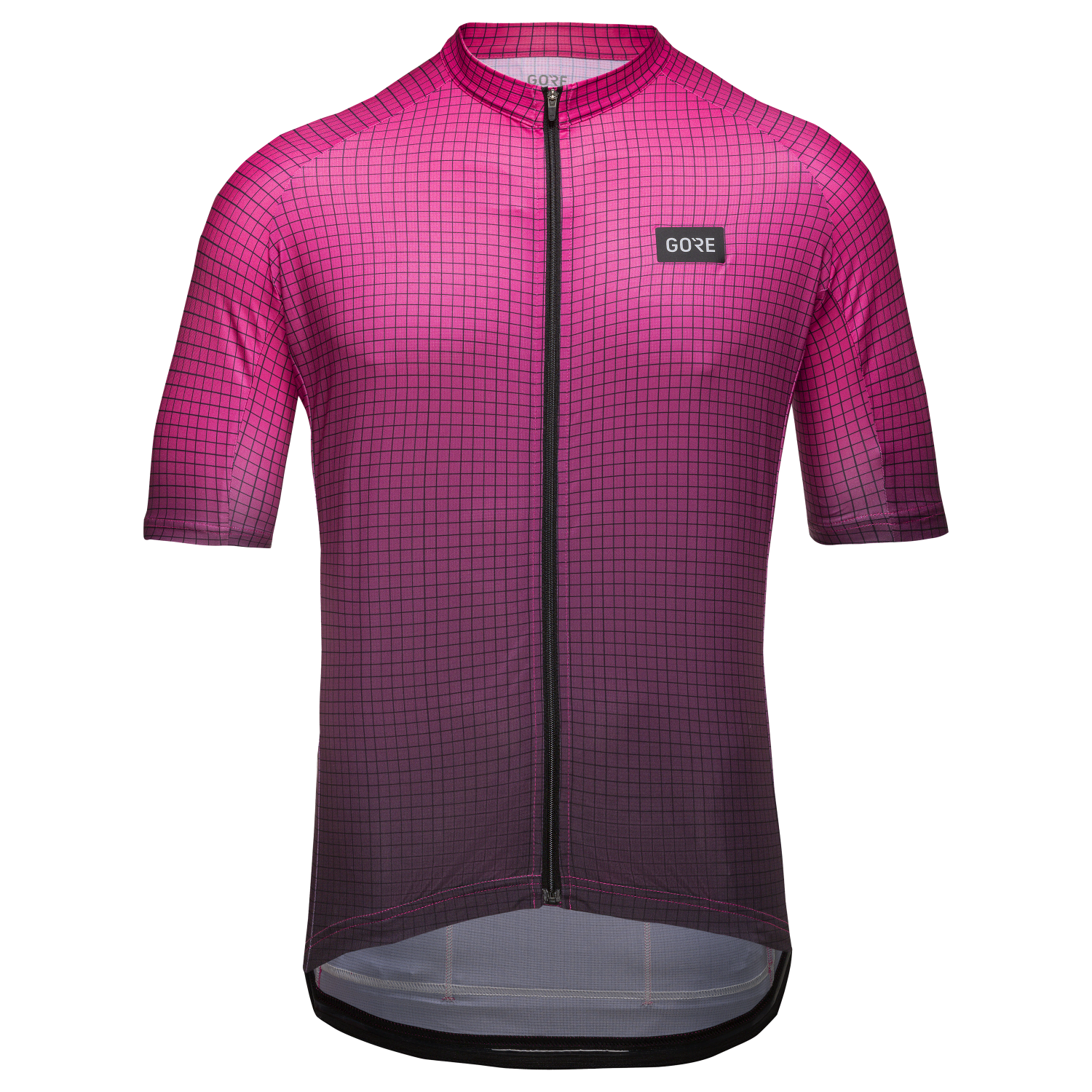 GOREWEAR Grid Fade Cycling Jersey Men's in Black/Process Pink | Small | Form fit