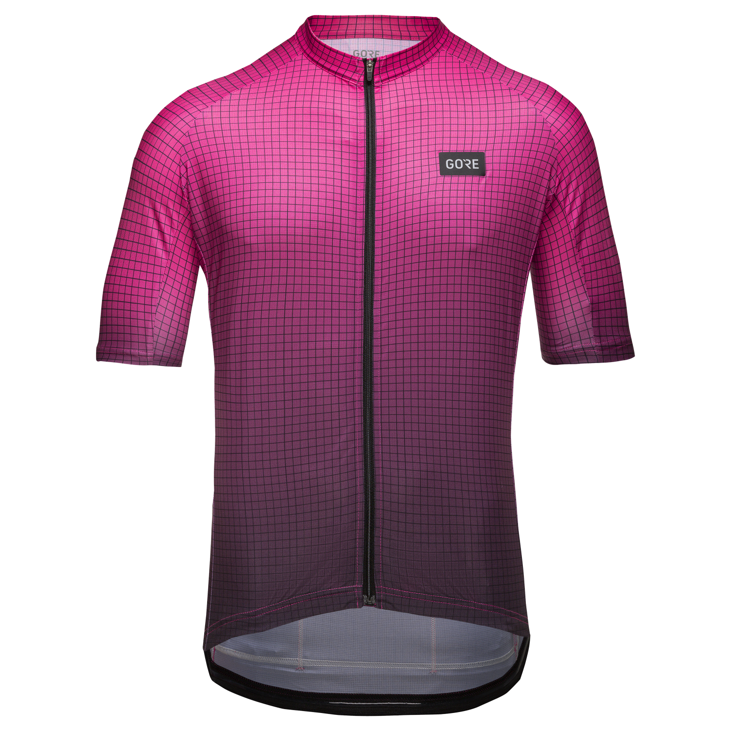 GOREWEAR Grid Fade Cycling Jersey Men's in Black/Process Pink | XL | Form fit