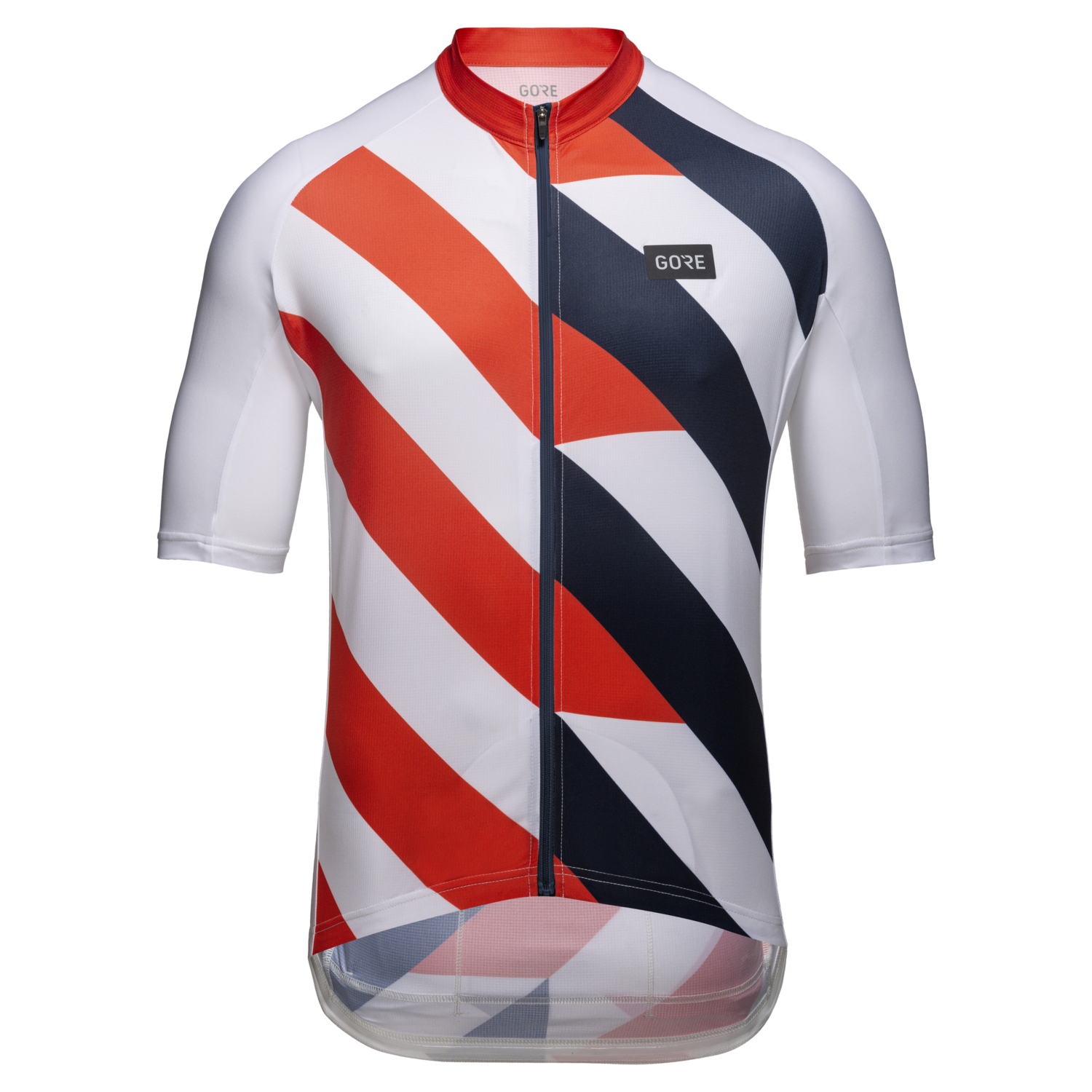 GOREWEAR Signal Cycling Jersey Men's in White/Fireball | Small | Form fit