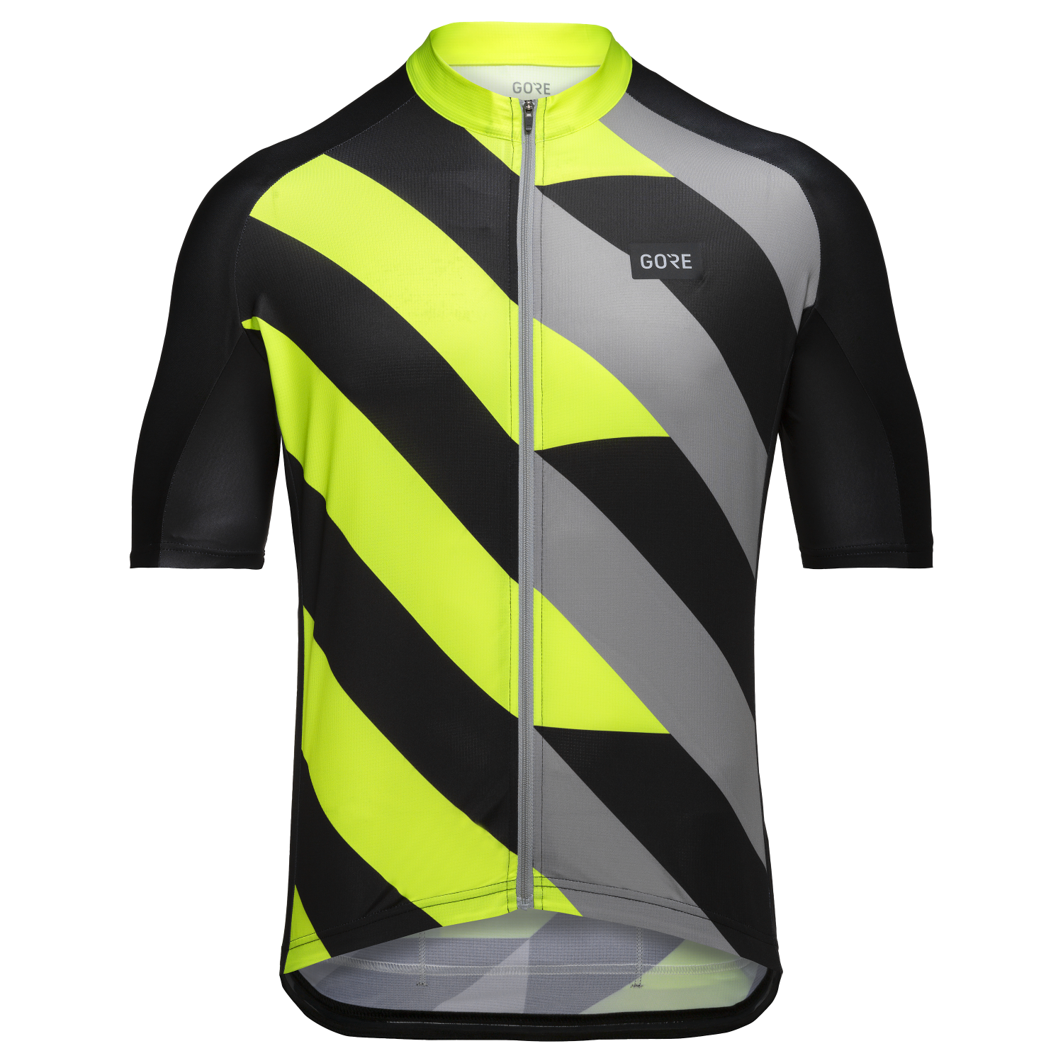 GOREWEAR Signal Cycling Jersey Men's in Black/Neon Yellow | Small | Form fit