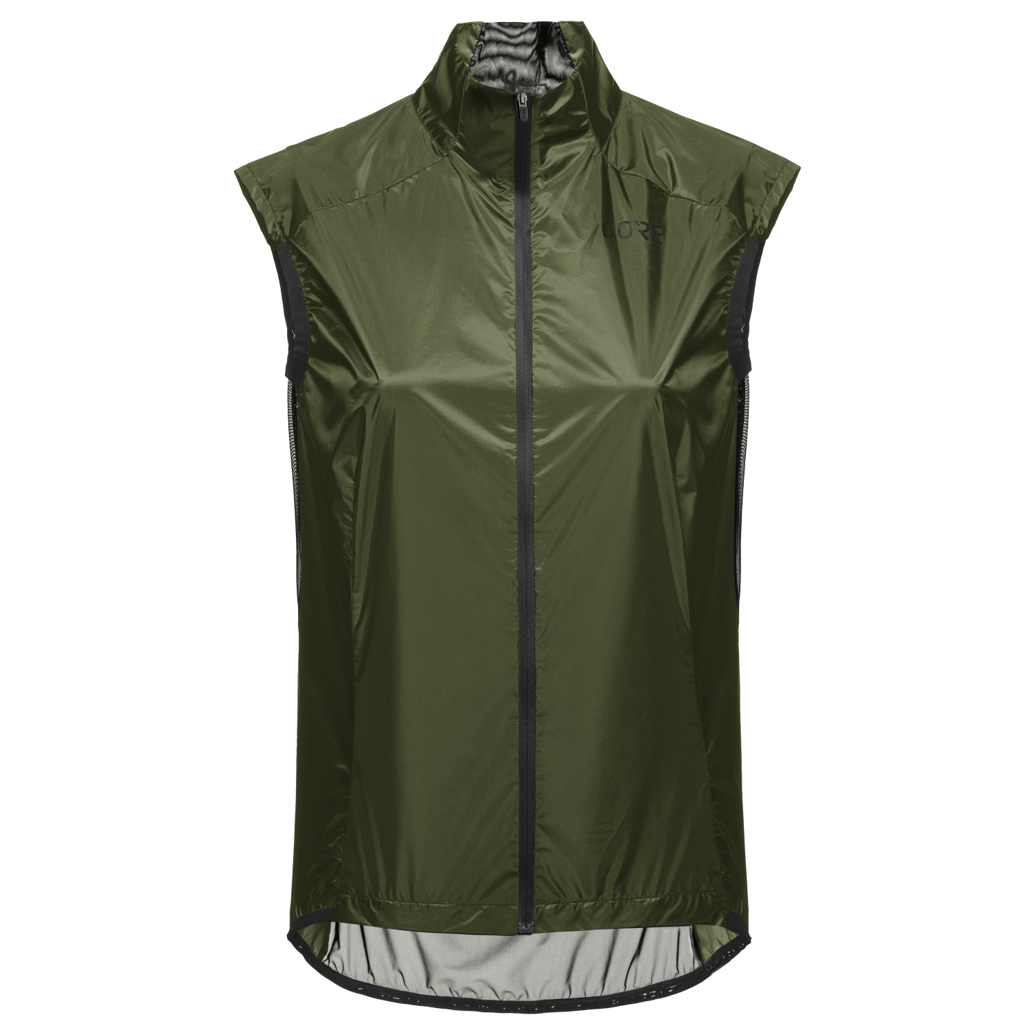 GOREWEAR Ambient Cycling Vest Women's in Utility Green/Black | Small (4-6) | Form fit | Windproof