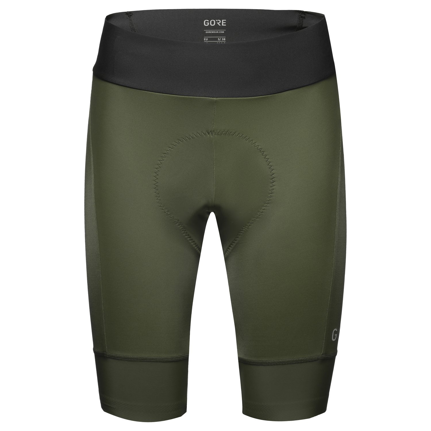 GOREWEAR Ardent Cycling Short Tights+ Women's in Utility Green | Medium (8-10) | Form fit