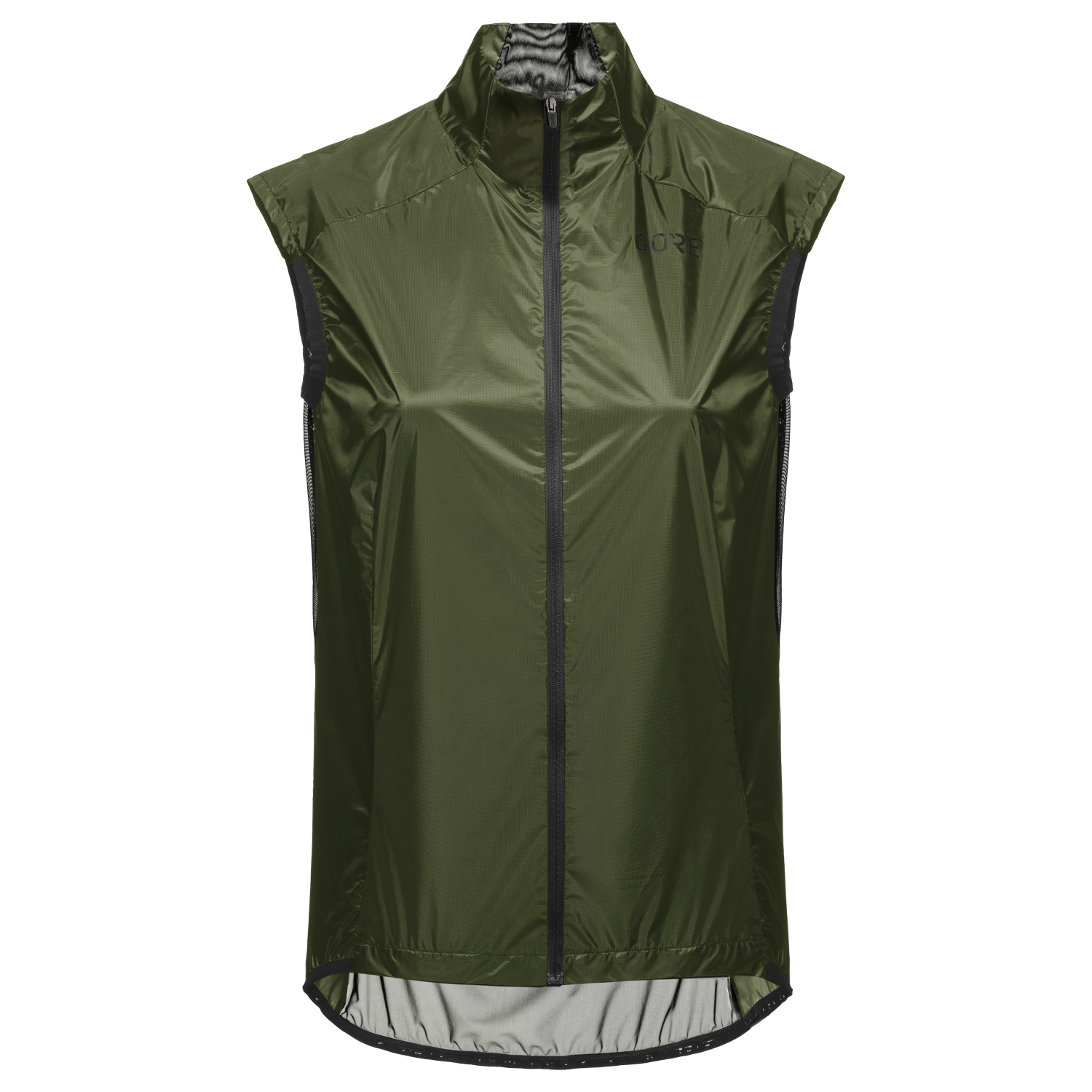 GOREWEAR Ambient Cycling Vest Women's in Utility Green/Black | 2XS | Form fit | Windproof