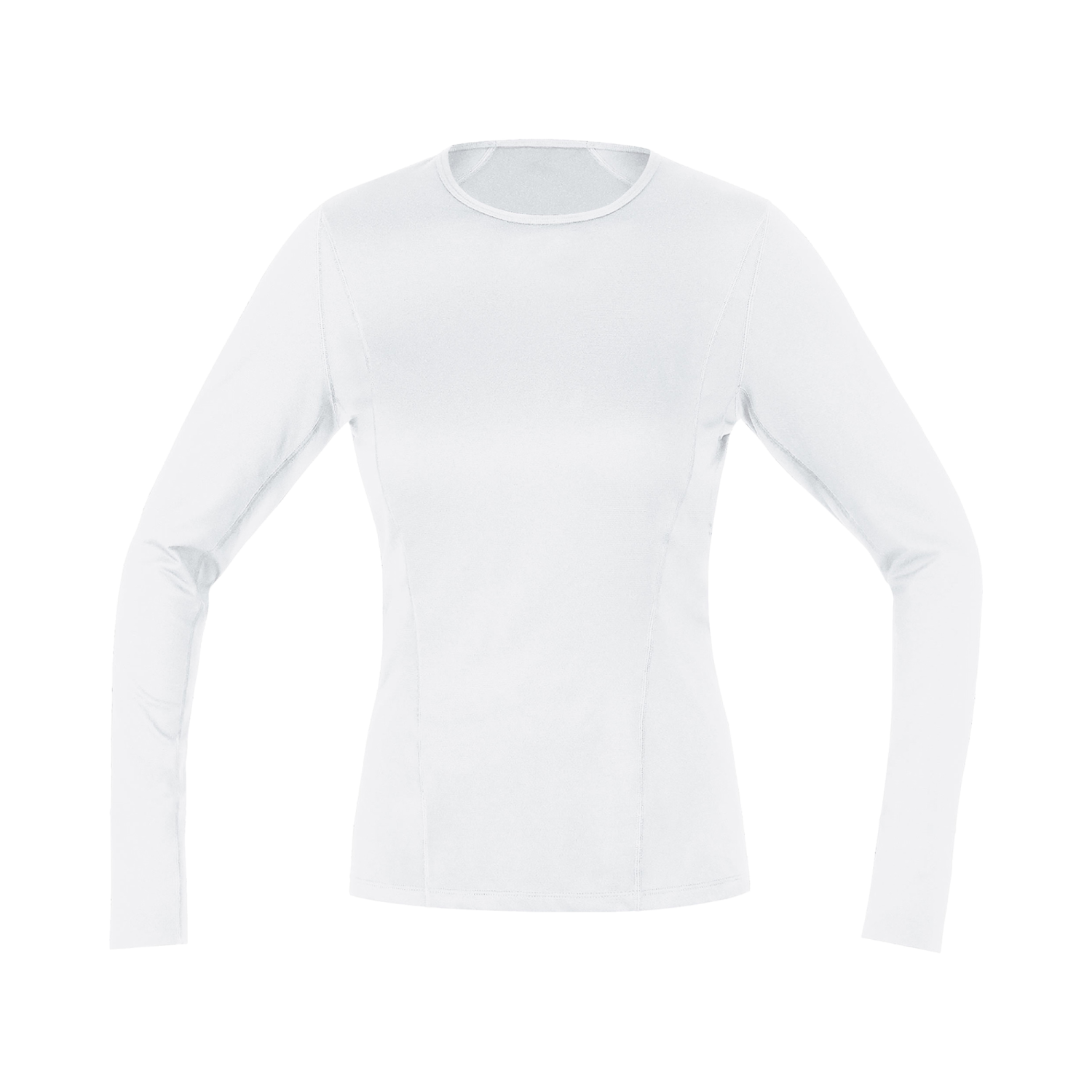 GOREWEAR Women's M Base Layer Long Sleeve Shirt in White | Medium (8-10) | Form fit | Moisture Wicking