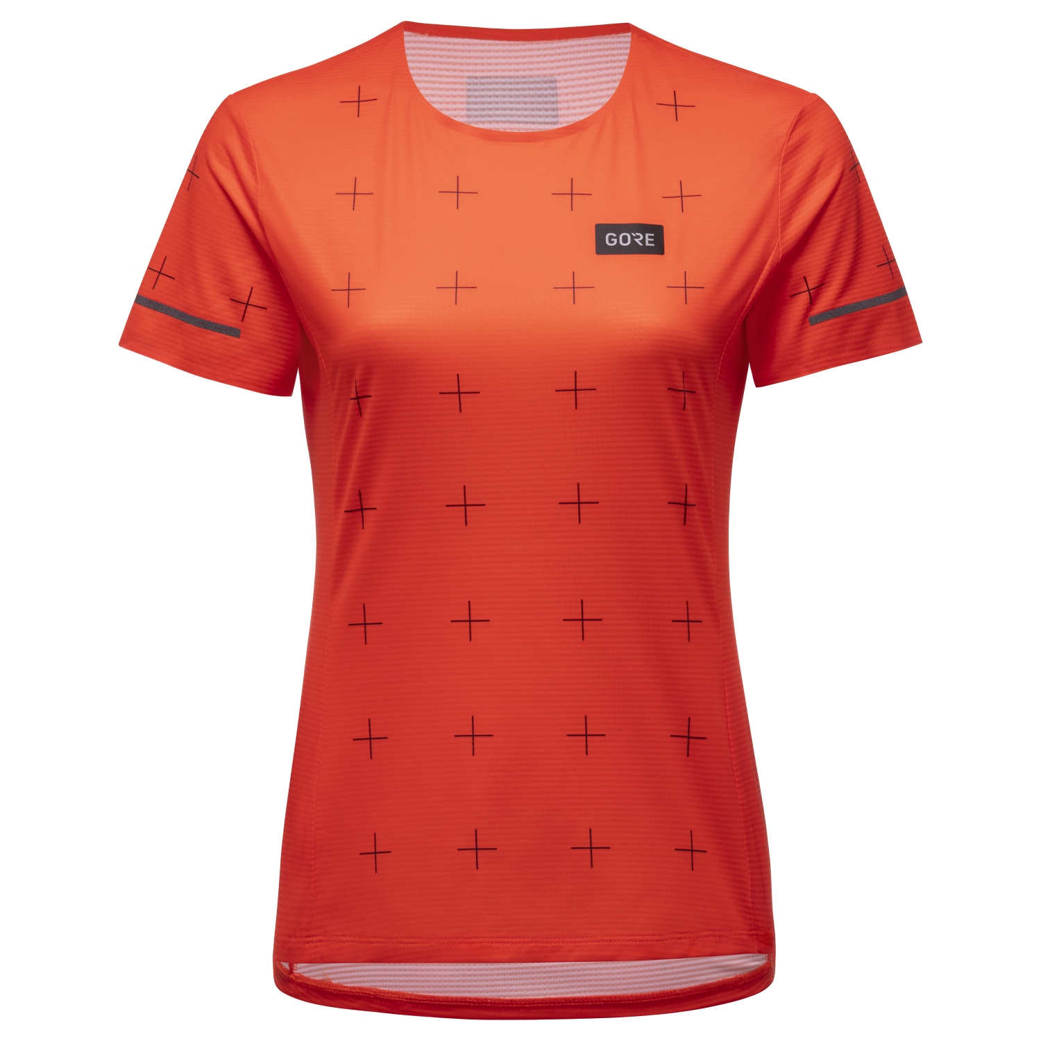 GOREWEAR Contest Daily Running Tee Women's in Fireball | Large (12-14) | Slim fit