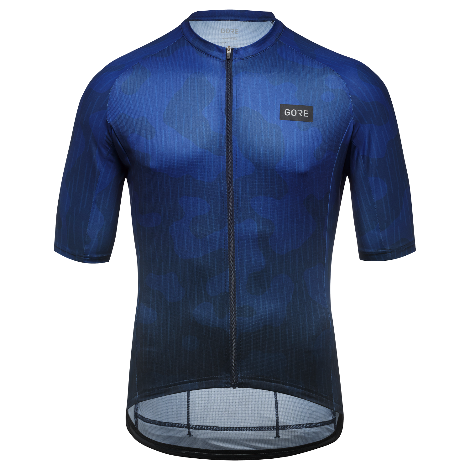 GOREWEAR Rain Camo Cycling Jersey Men's in Orbit Blue | Medium | Slim fit