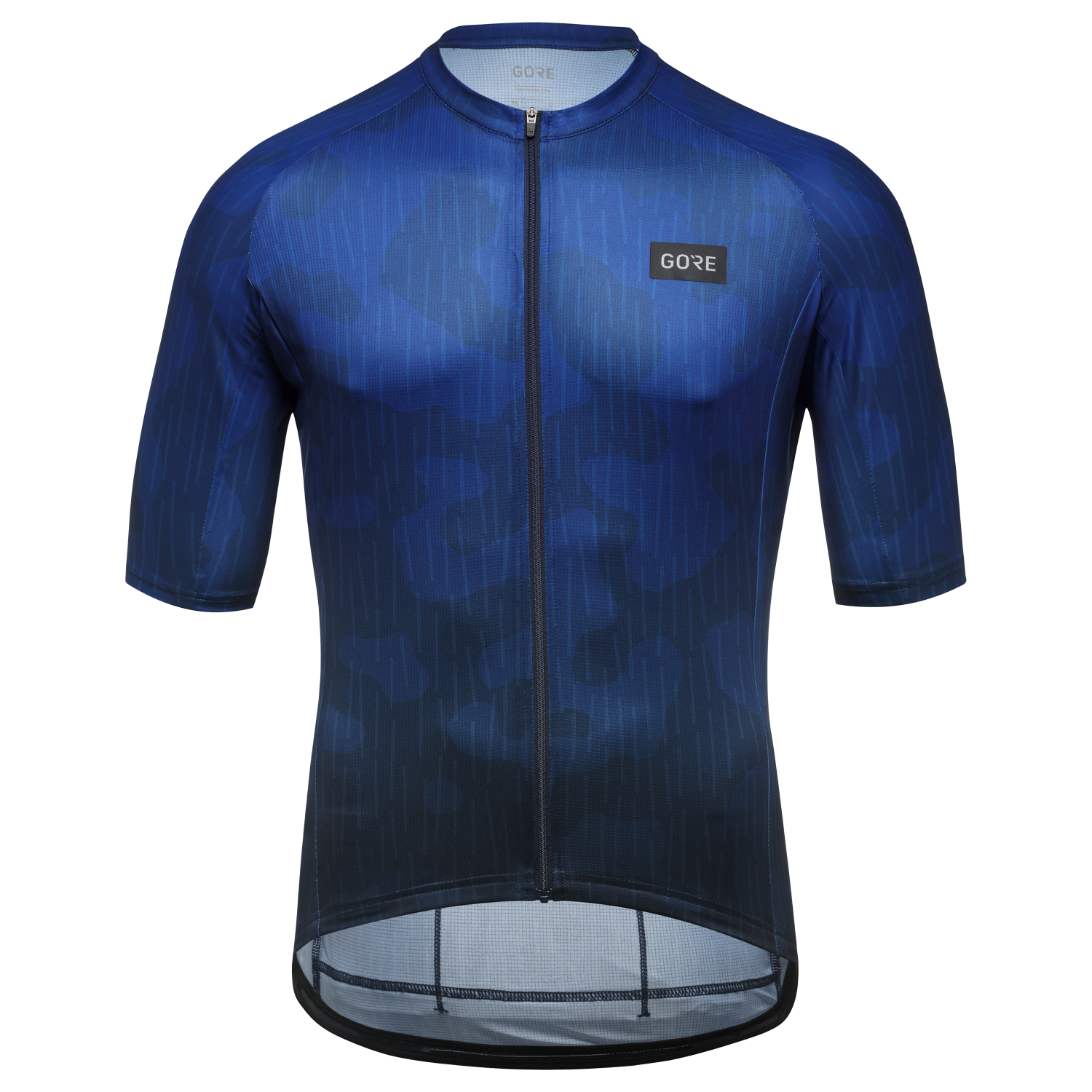 GOREWEAR Rain Camo Cycling Jersey Men's in Orbit Blue | XL | Slim fit