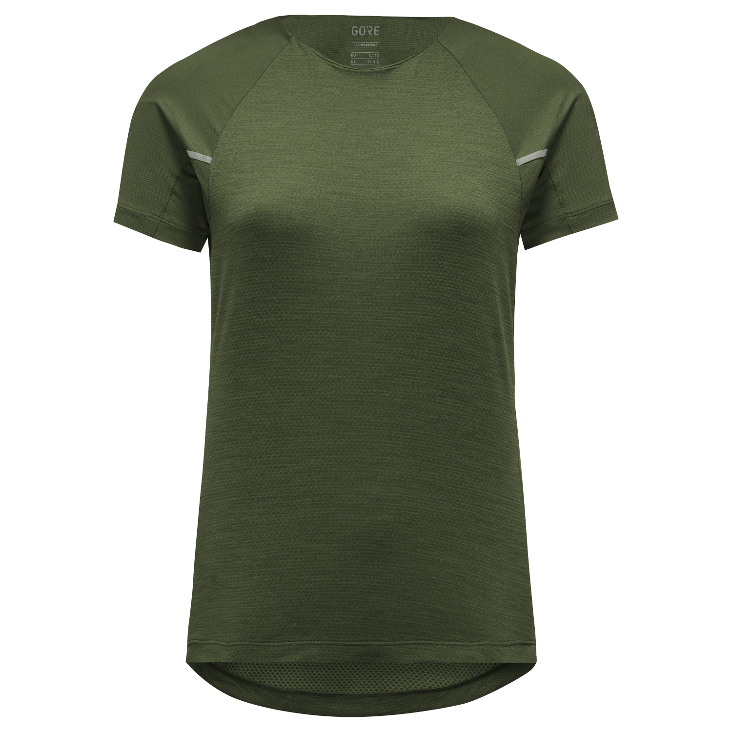 GOREWEAR Vivid Running Shirt Women's in Utility Green | 2XS | Slim fit