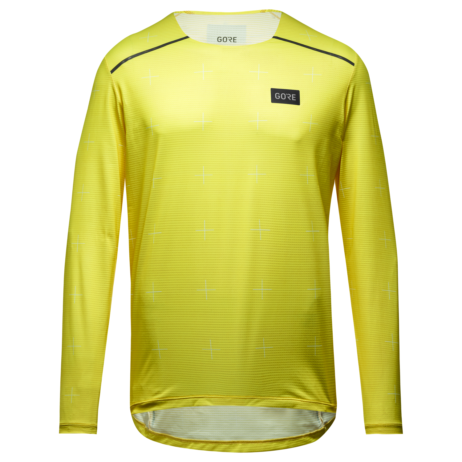 GOREWEAR Contest Long Sleeve Tee Men's in Washed Neon Yellow | Small | Slim fit