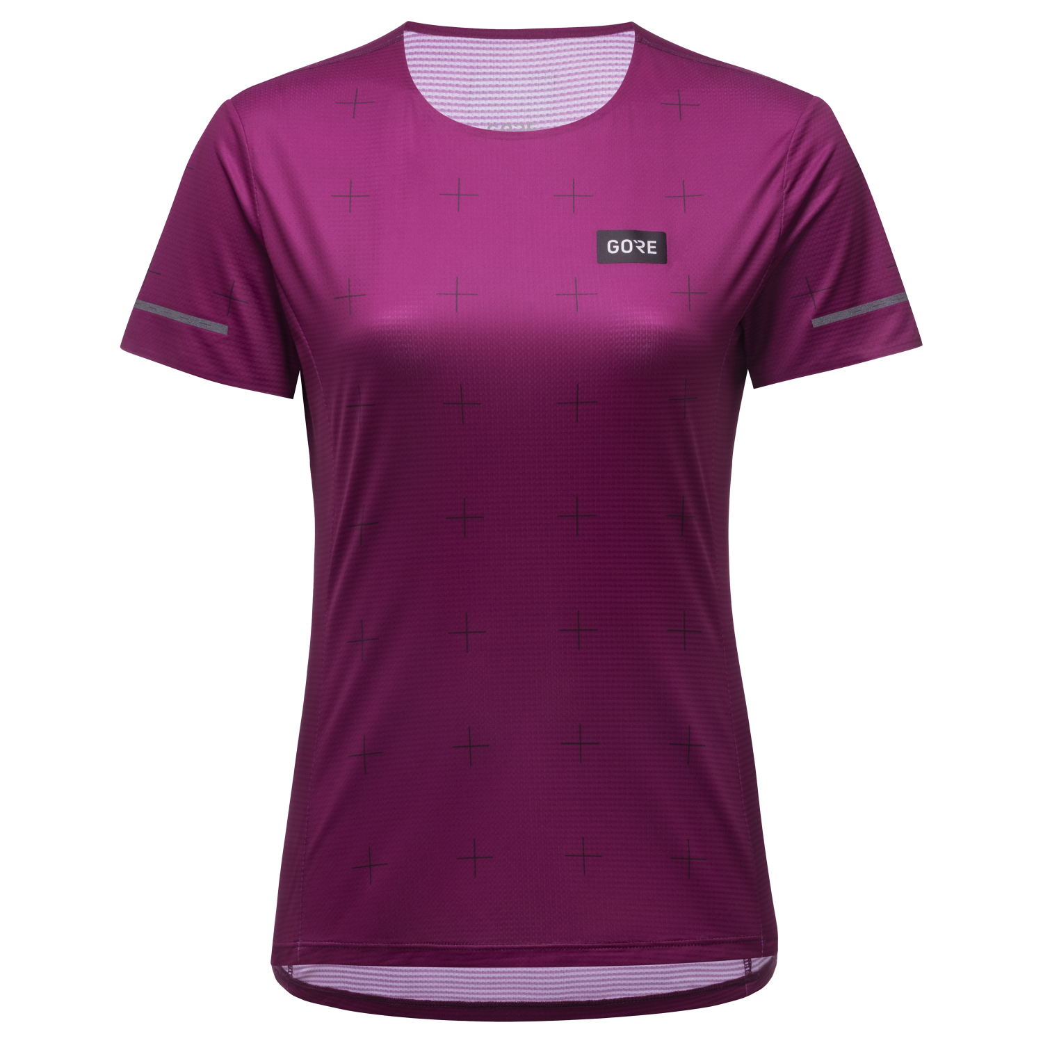 GOREWEAR Contest Daily Running Tee Women's in Process Purple | Large (12-14) | Slim fit