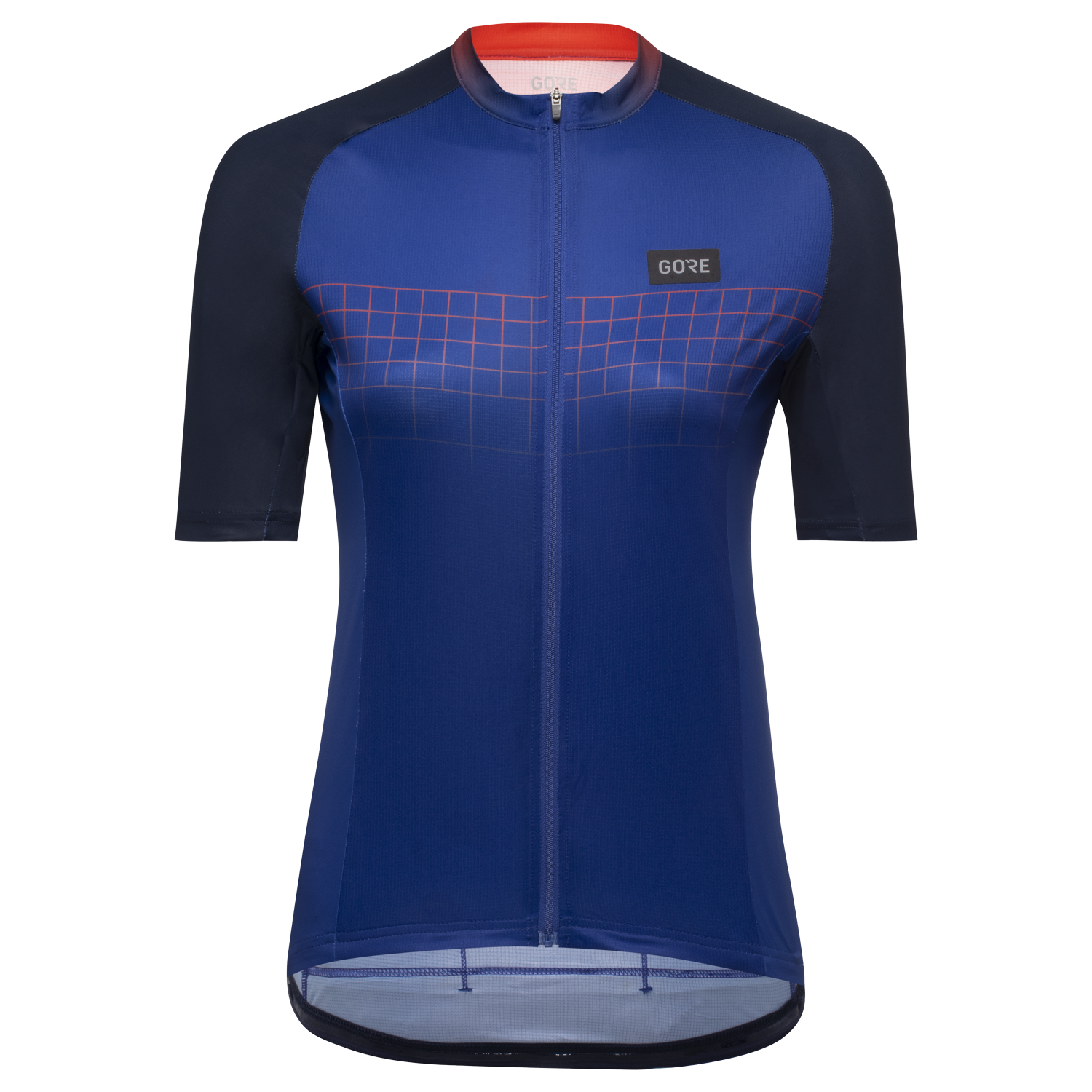 GOREWEAR Grid Fade Cycling Jersey 2.0 Women's in Ultramarine Blue/Fireball | Large (12-14) | Slim fit