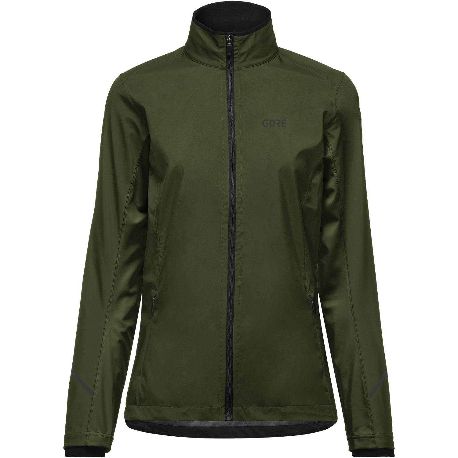 GOREWEAR R3 Women's Partial GORE-TEX INFINIUM(TM) Running Jacket in Utility Green | Large (12-14) | Regular fit | Windproof