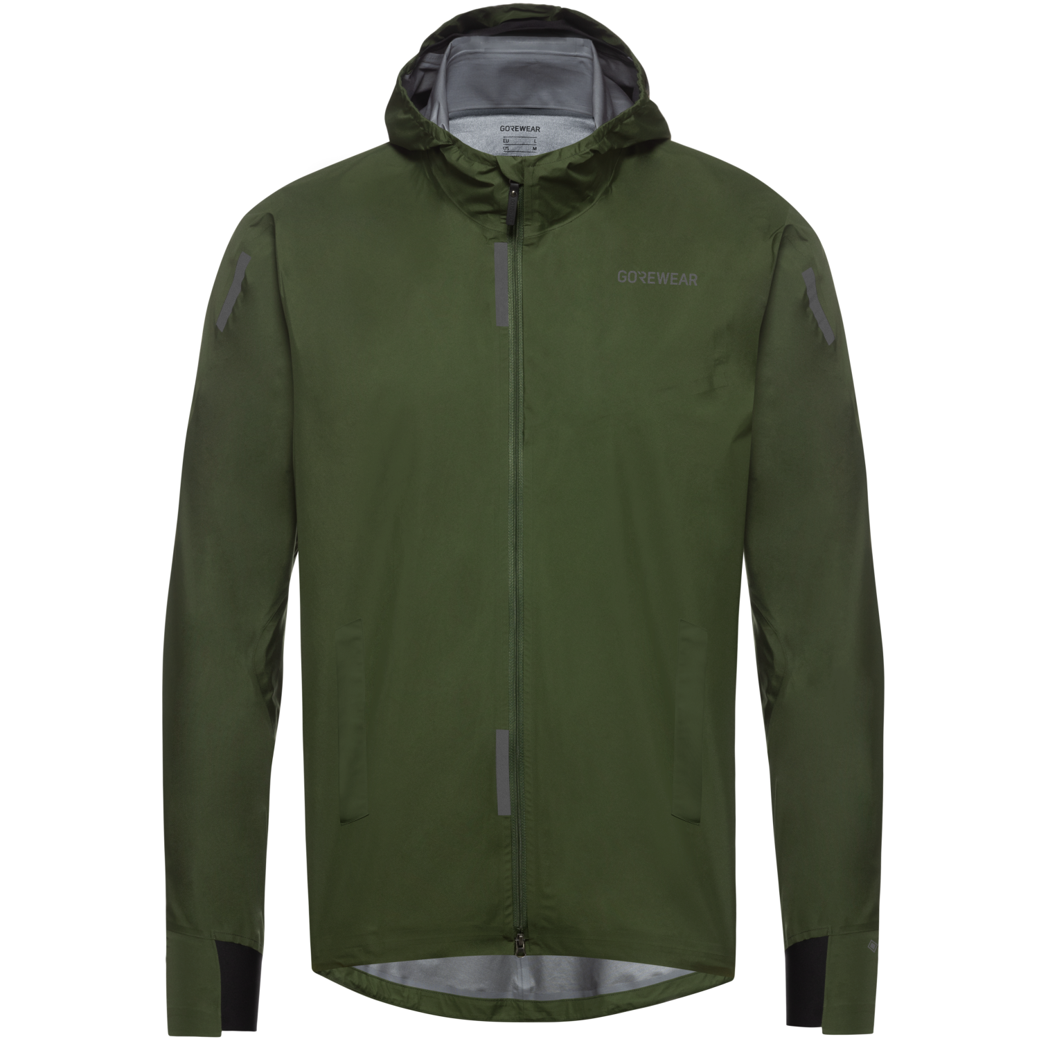 GOREWEAR Concurve GORE-TEX Running Jacket Men's in Utility Green | XS | Slim fit | Waterproof