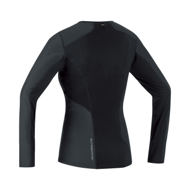 GOREWEAR M WINDSTOPPER(R) Base Layer Long Sleeve Shirt Women's in Black | XL (16-18) | Slim fit