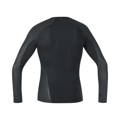 GOREWEAR M WINDSTOPPER(R) Base Layer Long Sleeve Shirt Men's in Light Grey/White | XS | Slim fit