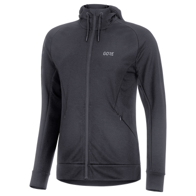 GOREWEAR Women's M Signature Cycling Hoodie in Black | 2XS | Regular fit