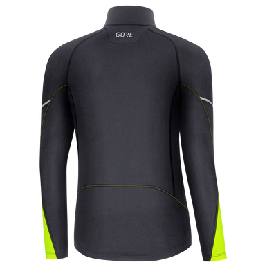 GOREWEAR Men's M Mid Long Sleeve Zip Running Shirt in Black | XS | Slim fit