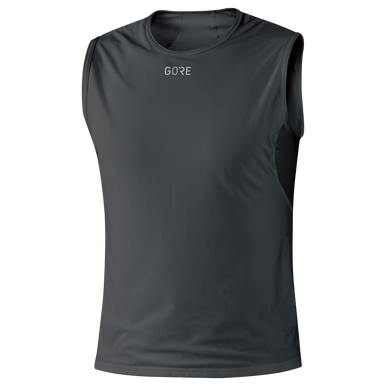 GOREWEAR M WINDSTOPPER(R) Base Layer Sleeveless Shirt Men's in Light Grey/White | XS | Form fit | Windproof