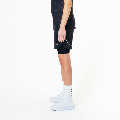 GOREWEAR Ultimate 2in1 Running Shorts Men's in Black | XS | Slim fit