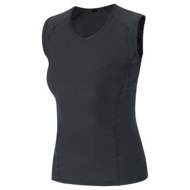 GOREWEAR Women's M Base Layer Sleeveless Shirt in Black | XL (16-18) | Form fit | Moisture Wicking