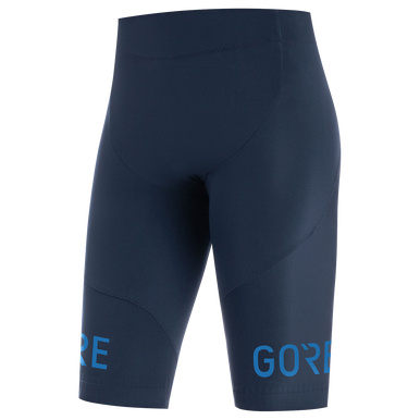 GOREWEAR C7 Women's Long Distance Cycling Short Tights+ in Orbit Blue | Large (12-14) | Form fit | Windproof