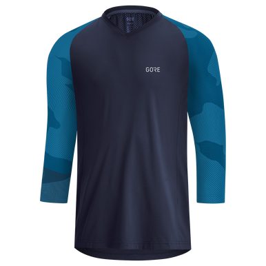 GOREWEAR Men's C5 Trail 3/4 Cycling Jersey in Black/Dark Graphite Gray | XS | Regular fit | Moisture Wicking