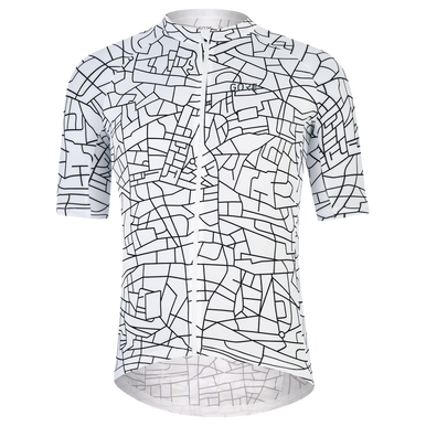 GOREWEAR Gotham Cycling Jersey Men's in White/Black | XS | Form fit