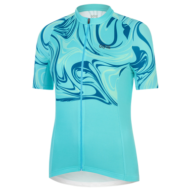 GOREWEAR Paint Cycling Jersey Women's in Orbit Blue/Sphere Blue | 2XS | Form fit