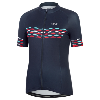 GOREWEAR Skyline Cycling Jersey Women's in White/Scuba Blue | 2XS | Form fit