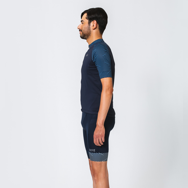 GOREWEAR Men's C5 Cycling Jersey in Sphere Blue/White | XS | Form fit