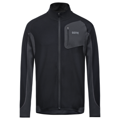 GOREWEAR R3 WINDSTOPPER(R) Running Shirt Men's in Neon Yellow/Black | XS | Slim fit | Windproof