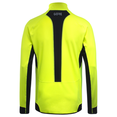 Gore Wear R3 Partial Gore Windstopper Shirt Small Jackets Orbit Blue/Fireball Men's