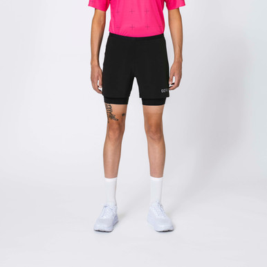 GOREWEAR Men's R5 2in1 Running Shorts in Orbit Blue | 2XL | Slim fit