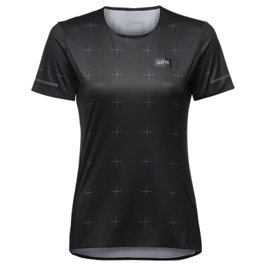 GOREWEAR Contest Daily Running Tee Women's in Black | XS (0-2) | Slim fit