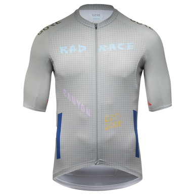 GOREWEAR x RAD RACE 2022 Cycling Jersey Men's in Rad Grey | Medium | Slim fit