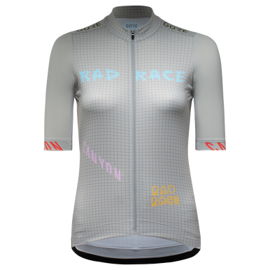GOREWEAR x RAD RACE 2022 Cycling Jersey Women's in Rad Grey | 2XS | Form fit