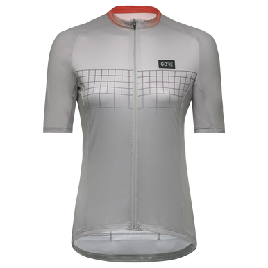 GOREWEAR Grid Fade Cycling Jersey 2.0 Women's in Lab Gray/Fireball | Small (4-6) | Slim fit