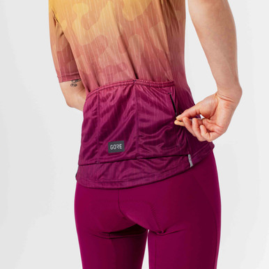 GOREWEAR Rain Camo Cycling Jersey Women's in Orbit Blue | XS (0-2) | Slim fit