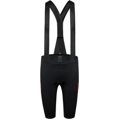 GOREWEAR Transition Bib Cycling Shorts+ Men's in Black/Fireball | Medium | Form fit