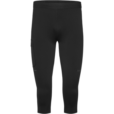 GOREWEAR CONCURVE 3/4 Running Tights Men's in Black | Small | Form fit