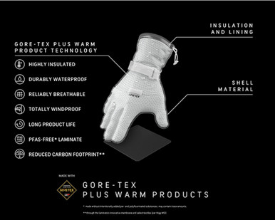 GOREWEAR GORE-TEX Insulated Trigger Gloves in Black | XS | Waterproof