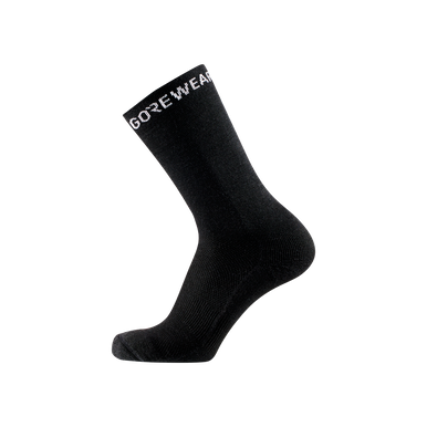 GOREWEAR Essential Thermo Socks in Black | 3.5-5 | Slim fit | Moisture Wicking