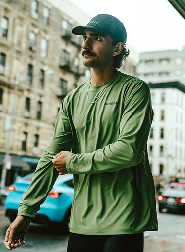 GOREWEAR Everyday Tech Long Sleeve Tee Men's in Engine Green | Small