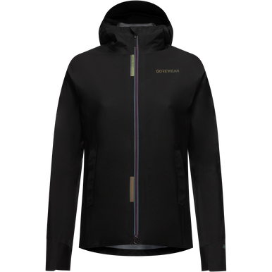 GOREWEAR CONCURVE LE3 GORE-TEX Running Jacket Iridescent Trim Women's in Black | XS | Slim fit | Waterproof