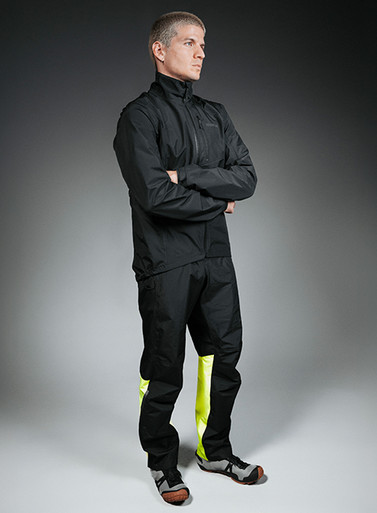 GOREWEAR GLIDEWHEEL GORE-TEX Cycling Pants Men's in Black/Neon Yellow | XS | Regular fit | Waterproof