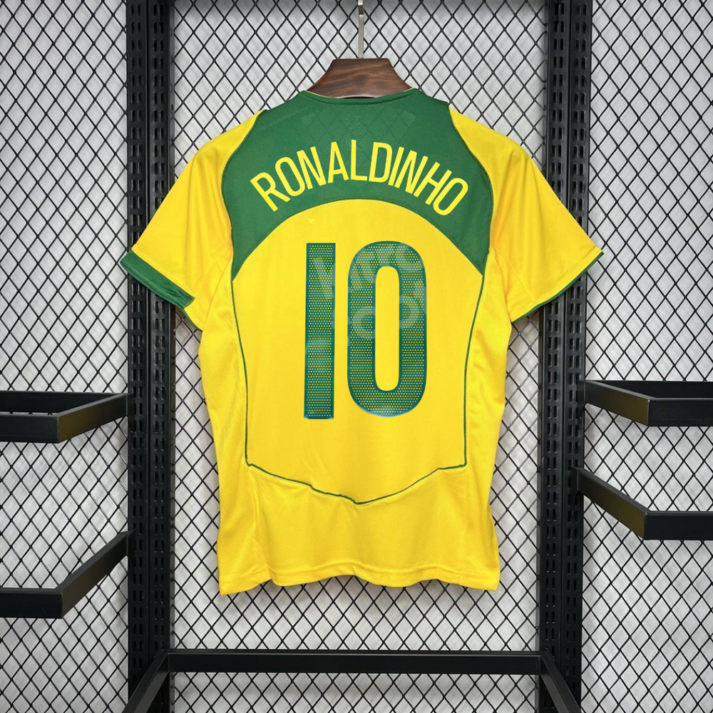 Brazil 2004 Home Retro Jersey