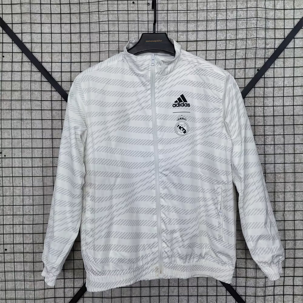Real Madrid Reversible White 2025/26 Windbreaker