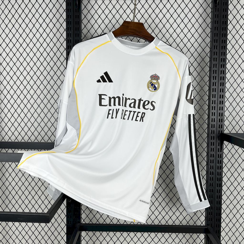 Real Madrid Long Sleeve 2025/26 Home