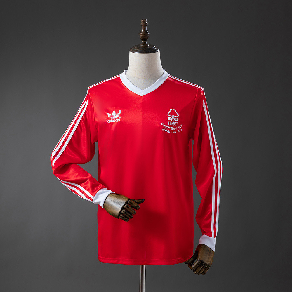 Retro Nottingham Forest 77/80 Home Long-Sleeve